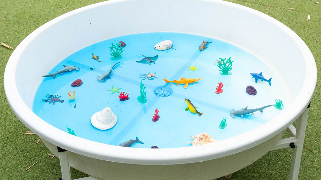 Sensory and Water Play at out & About Early Learning Mooloolah Valley