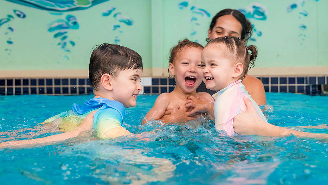 Shaplands Swim School-3 | Kids in Brisbane, Gold Coast, Sunshine Coast | Kotc Happy Kids in the Pool at Shaplands Swim School