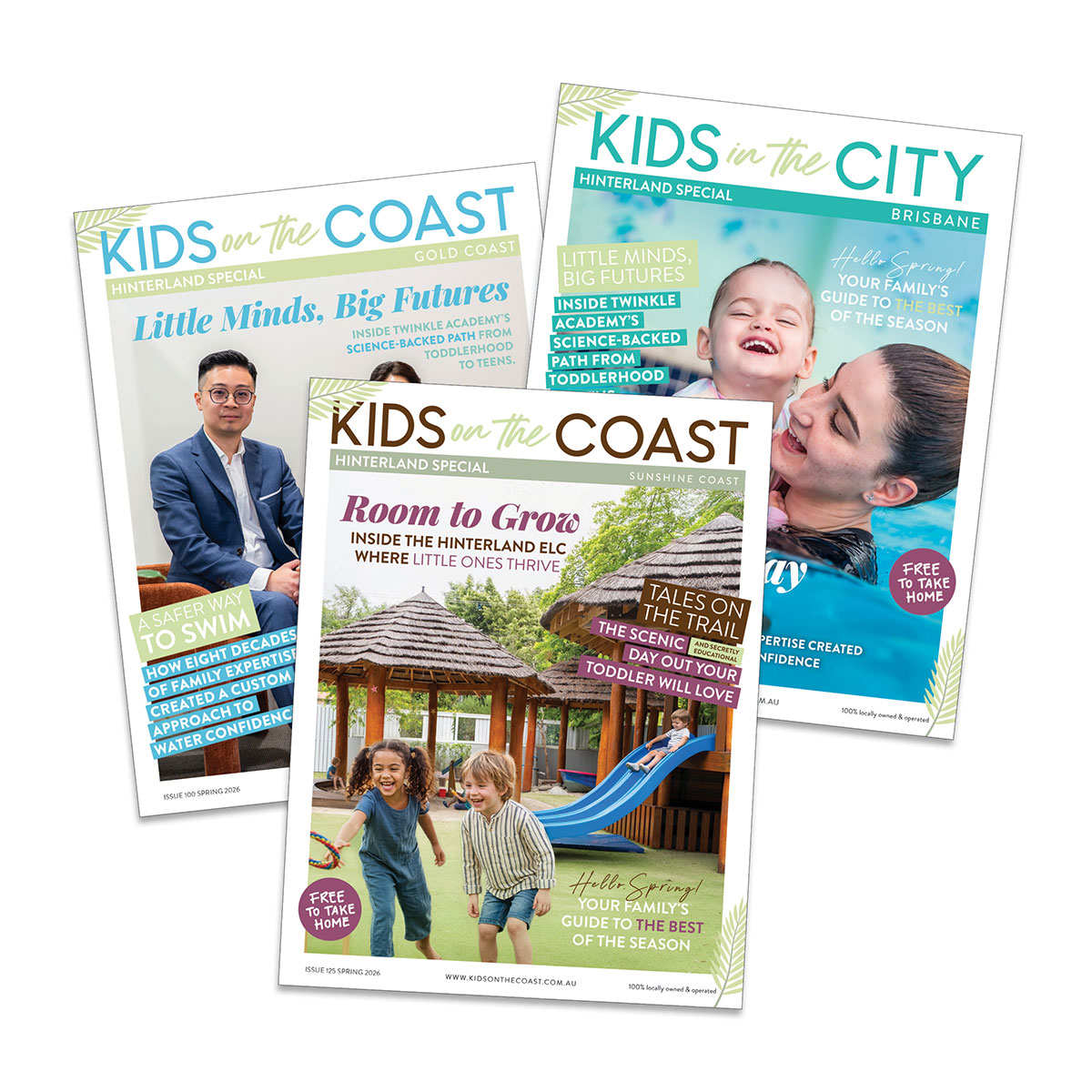 Kids on the Coast & Kids in the City Spring 2026 Front Covers