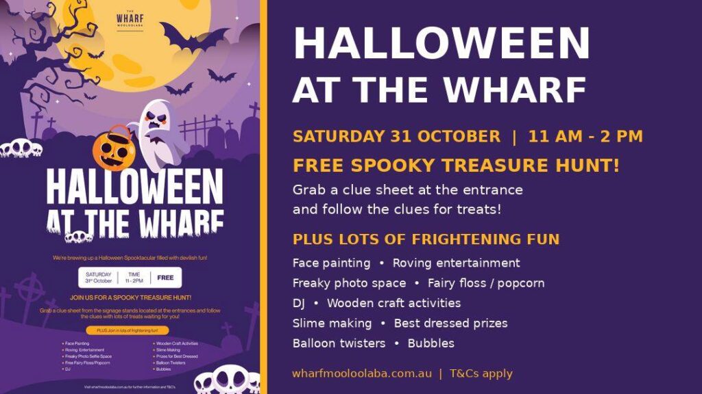 1014_thewharfmooloolaba_halloween2 | Kids in Brisbane, Gold Coast, Sunshine Coast | Kotc Halloween at the Wharf