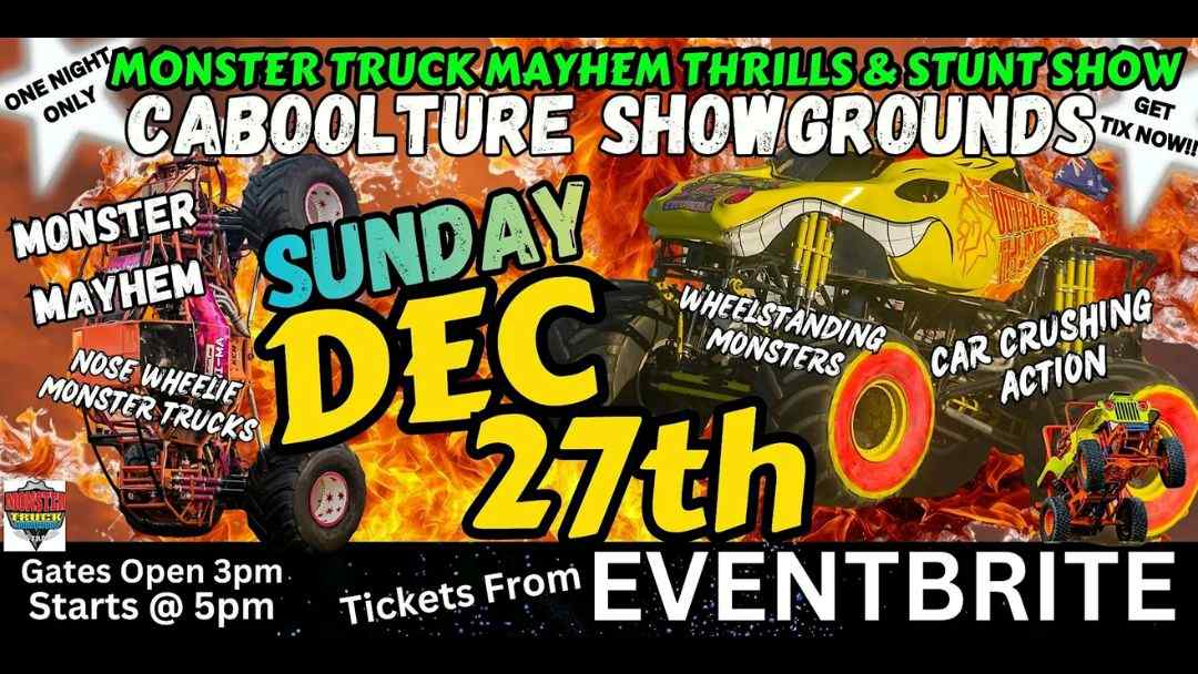 Monster Truck Mayhem Thrills & Stunt Show