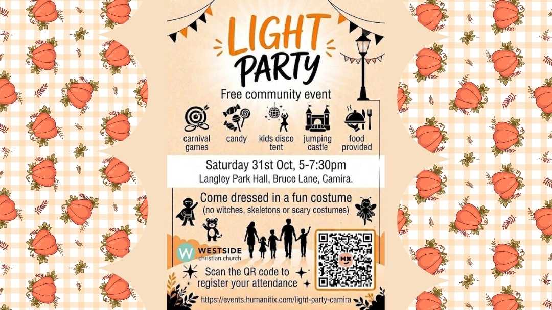 Light Party at Langley Park Hall, Camira