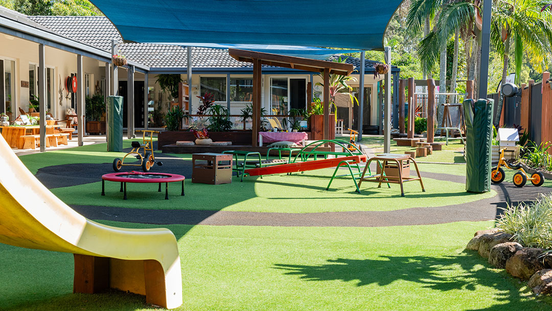 Little-scholars-nerang_outdoor-play | Kids in Brisbane, Gold Coast, Sunshine Coast | Kotc the Expansive Outdoor Playspace at Little Scholars Nerang. Credit: Little Scholars
